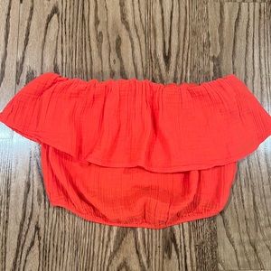 AERIE Coral Halter Top.  Size S/P
